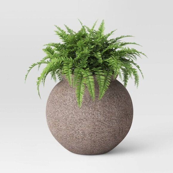 Threshold Studio McGee Indoor/Outdoor Wide Weathered Planter Gray Medium -Target - Picture 3 of 6